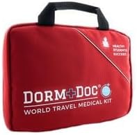 DormDoc World Travel 200pc First Aid Kit-RED