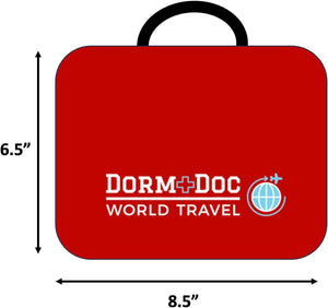 DormDoc World Travel 200pc First Aid Kit-RED