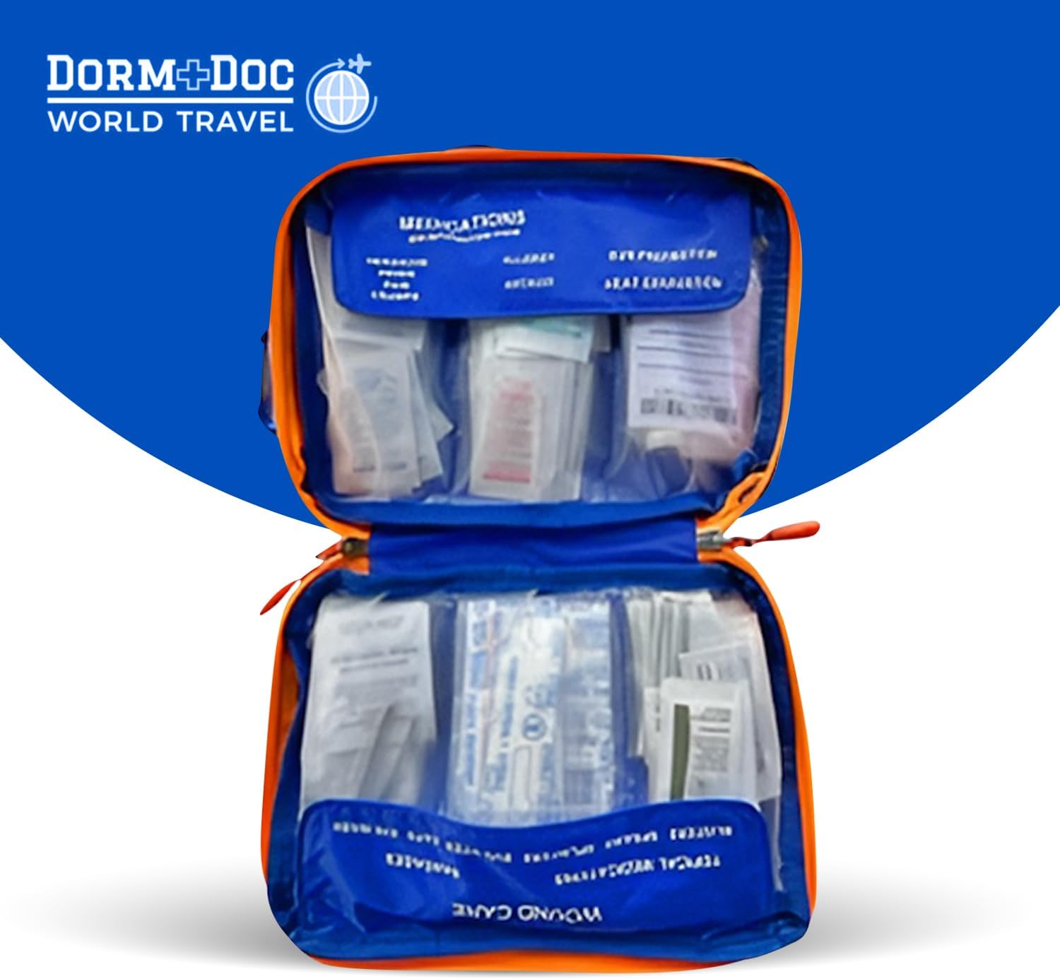DormDoc SPORT PACK 125pc First Aid Kit- BLUE