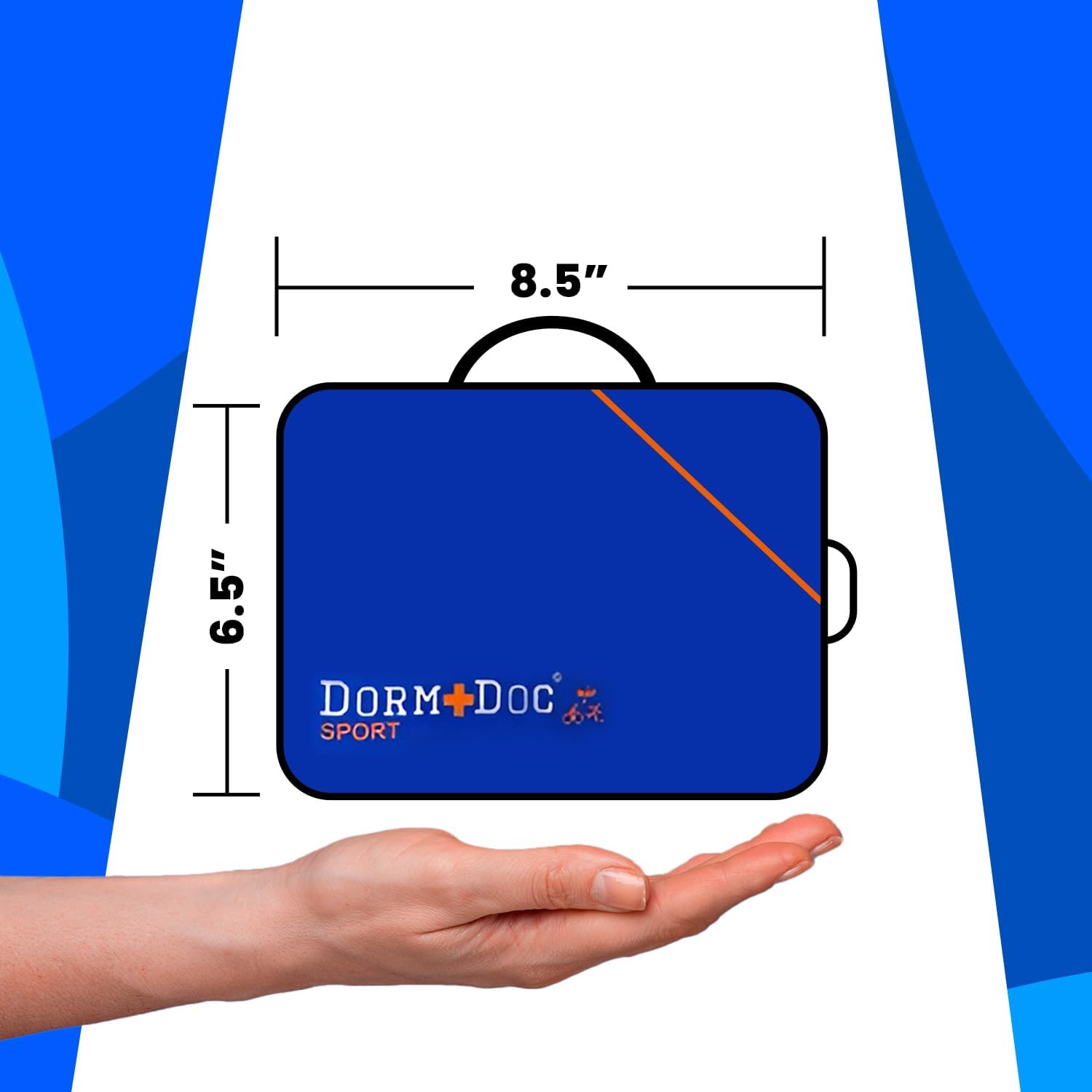DormDoc SPORT PACK 125pc First Aid Kit- BLUE
