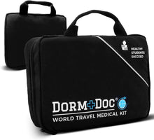 Load image into Gallery viewer, DormDoc World Travel First Aid Kit 200 pc-BLACK (8.60001E+11)
