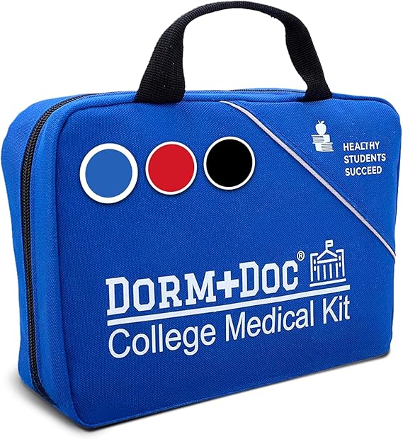 DormDoc 175 Piece First Aid Kit-BLACK