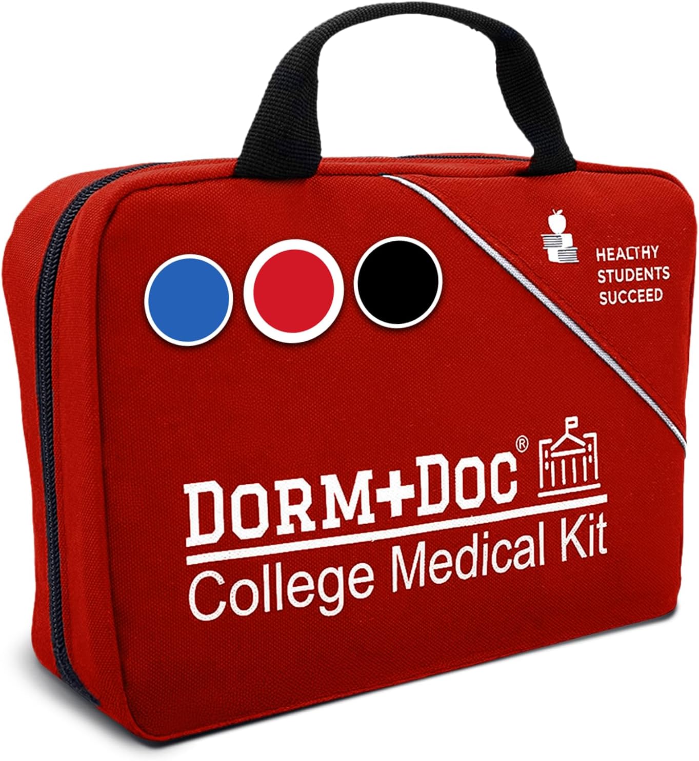 DormDoc 175 Piece First Aid Kit Red