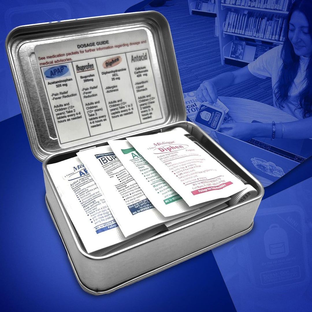 DormDoc Mini Tin 25 Piece First Aid Kit
