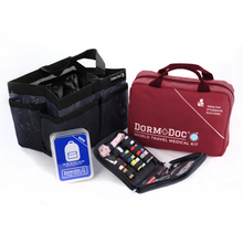 Load image into Gallery viewer, 4 pc Bundle. DormDoc World Travel 200pc, Mesh Tote, Sewing Kit- MiniTin25pc
