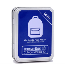Load image into Gallery viewer, 4 pc Bundle. DormDoc World Travel 200pc, Mesh Tote, Sewing Kit- MiniTin25pc
