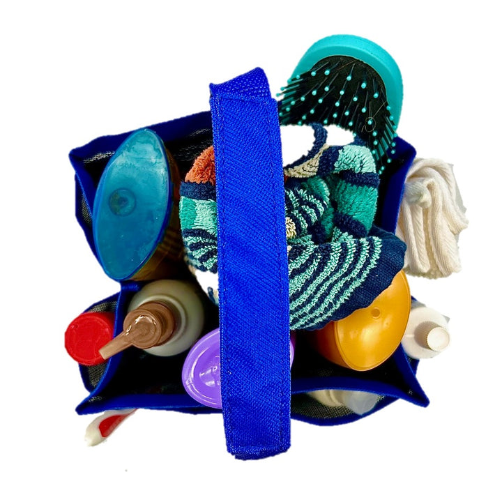 DormDoc Mesh Shower Caddy 8-Pocket Large Capacity Shower Tote, Choice of 3 Trim Colors