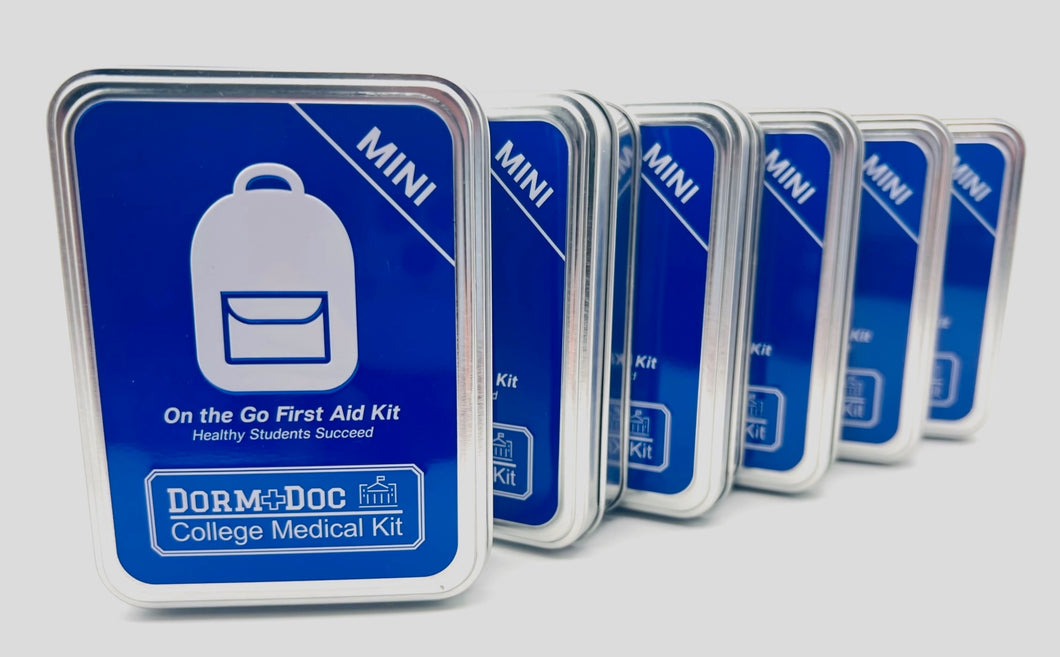 DormDoc Mini Tin 25 Piece First Aid Kit CASE of SIX