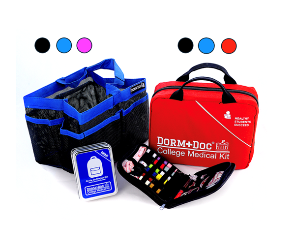 4 pc Bundle. DormDoc 175pc, Mesh Tote, Sewing Kit- MiniTin25pc