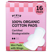 Fem Pack Feminine Hygiene Travel Pack 12 piece Flo Tampons Biodegradable 4sm 4Lg, 2 Pixie Mini Pads, 2 Regular Pads