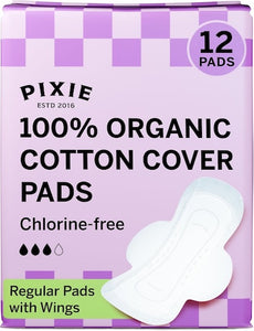 Fem Pack Feminine Hygiene Travel Pack 12 piece Flo Tampons Biodegradable 4sm 4Lg, 2 Pixie Mini Pads, 2 Regular Pads