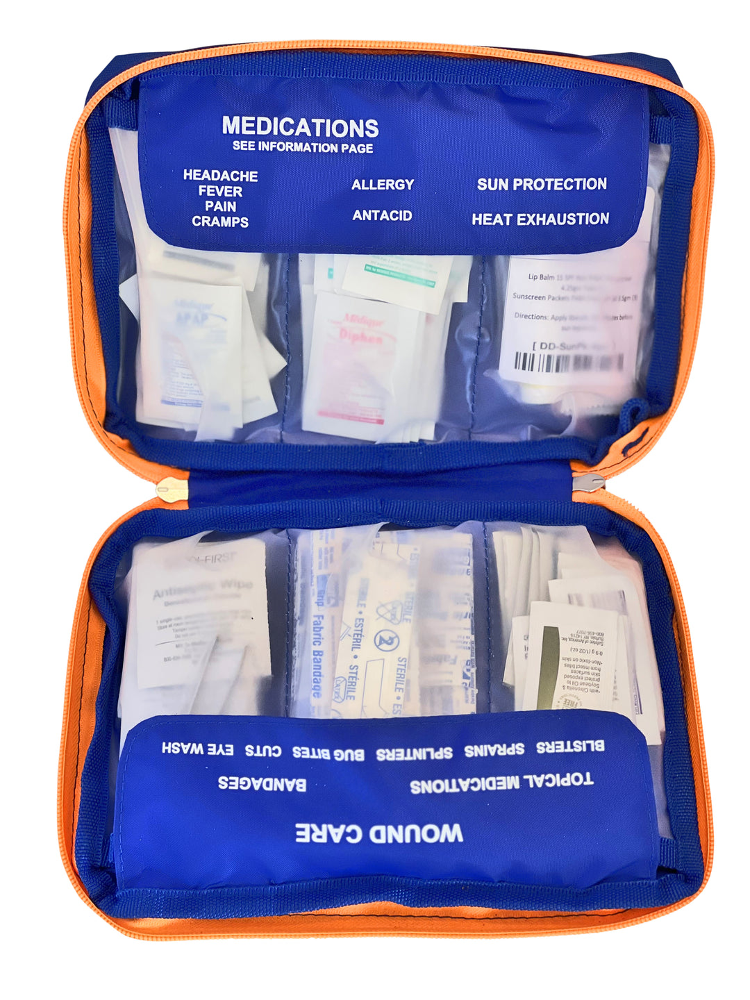 DormDoc Sport Pack 125pc First Aid Kit- BLUE