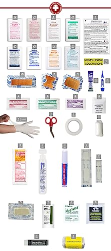DormDoc World Travel First Aid Medical Kit - 200 Piece; 2 Colors
